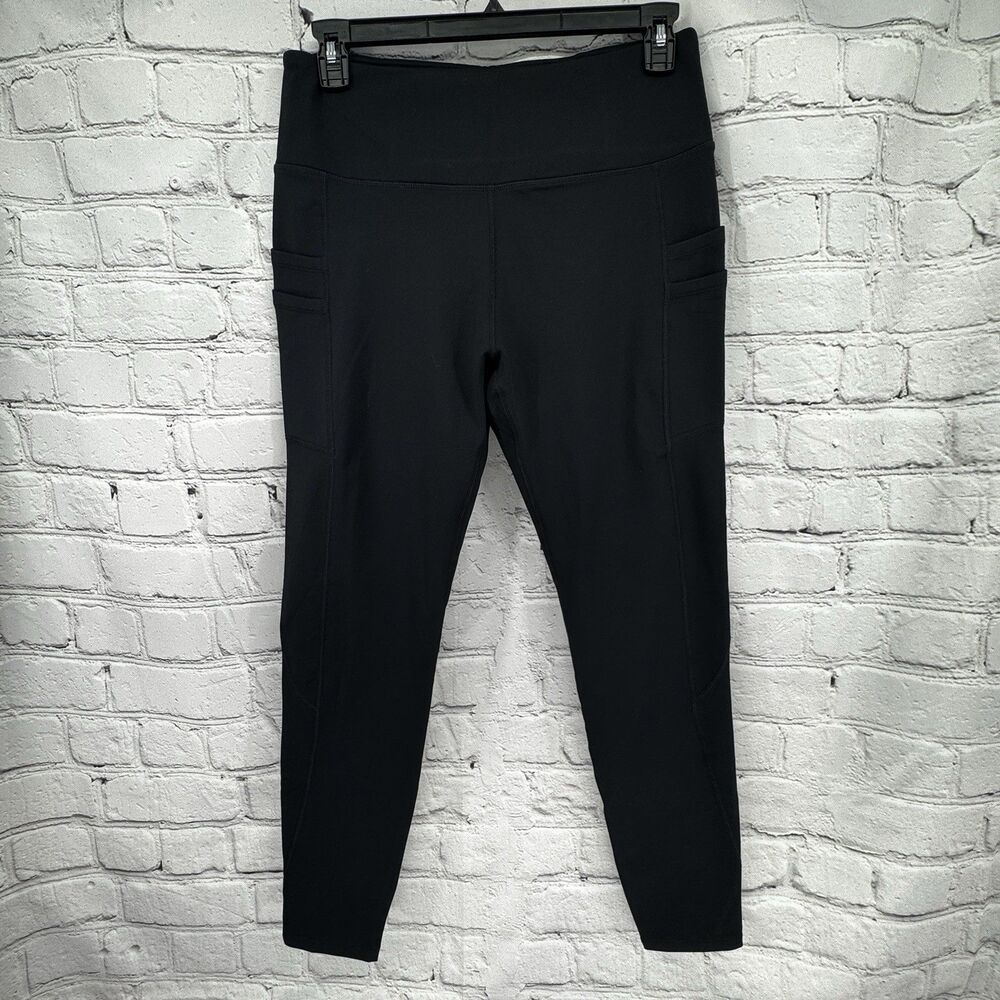 NWT Baleaf Leggings Women's XL Black Water Resistant Fleece Lined Pockets